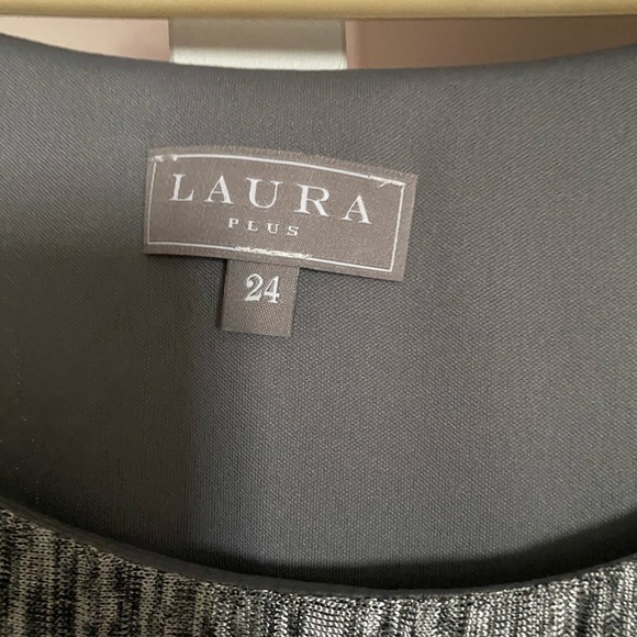 NEW grey/silver dress with 3/4 sleeve jacket. - Picture 4 of 7